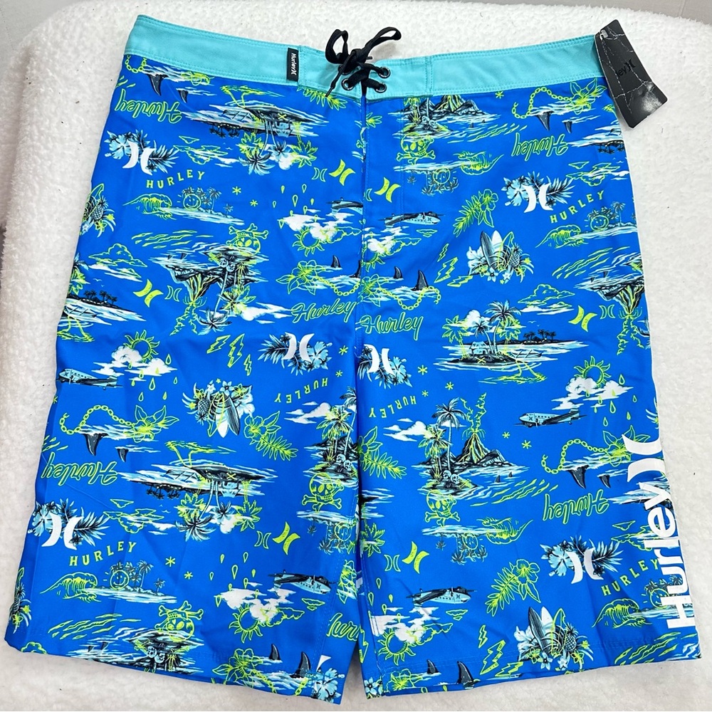 Boy’s Hurley Tropical Print Boardshorts